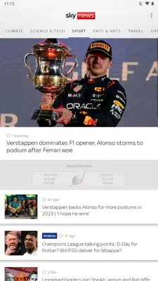 Sky News android App screenshot 8